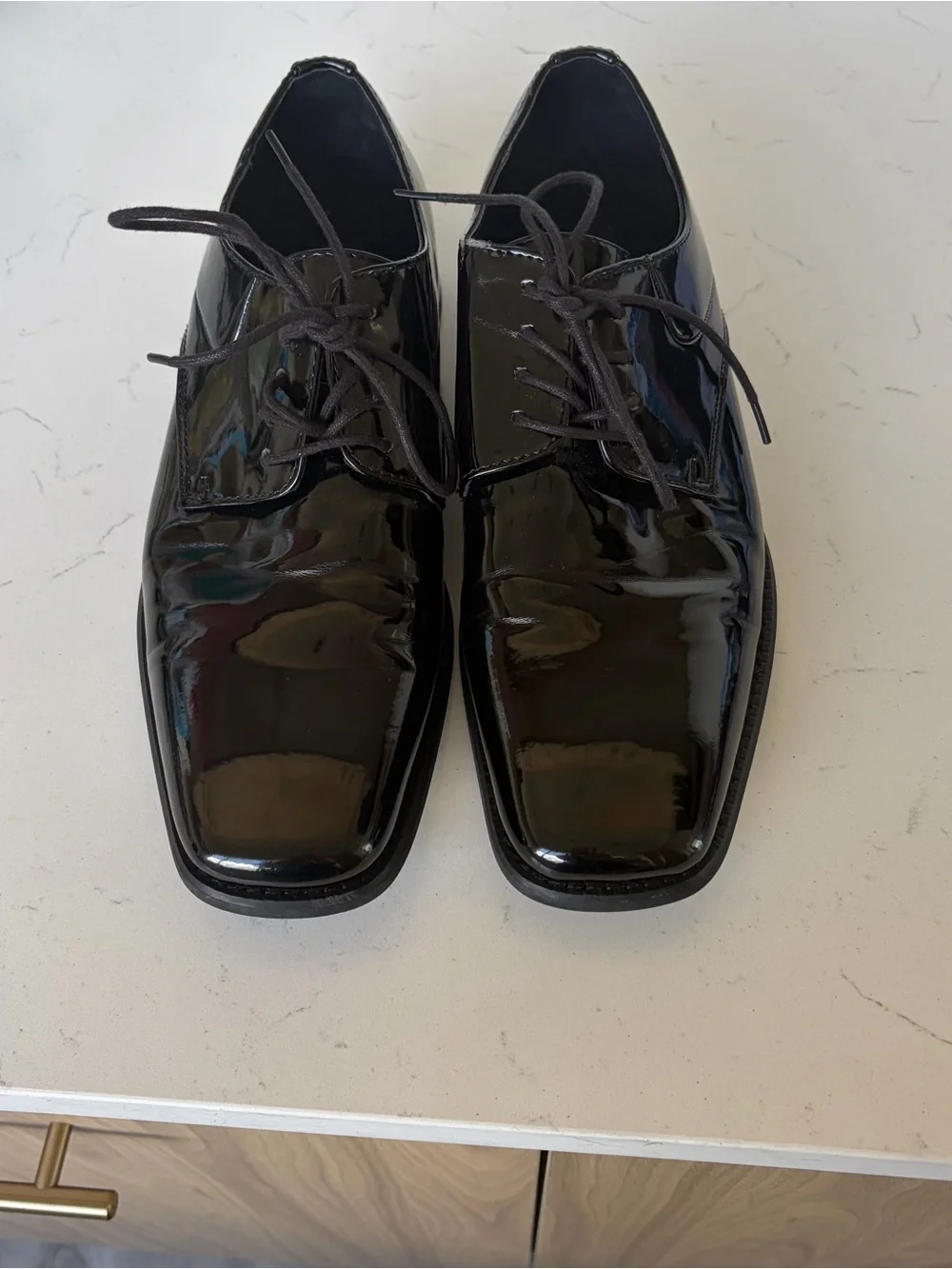 Giorgio Brutini 175881 Men’s 11M Black Patent Tuxedo Formal Dress Shoes Oxford